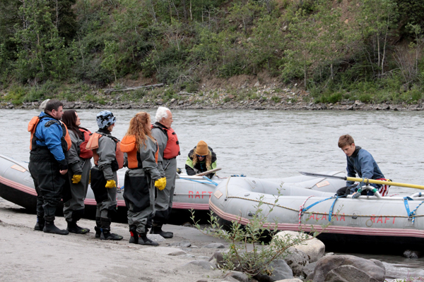 boarding the rafts